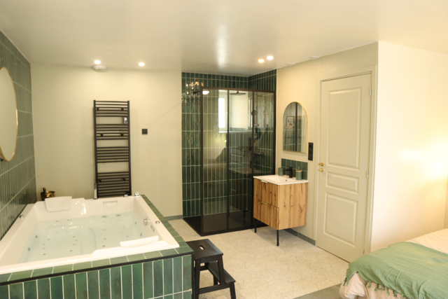 Baignoire balnéo Gîte L'Écume